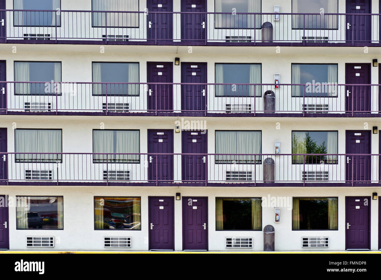 Area del Resort Motel Camere Foto Stock