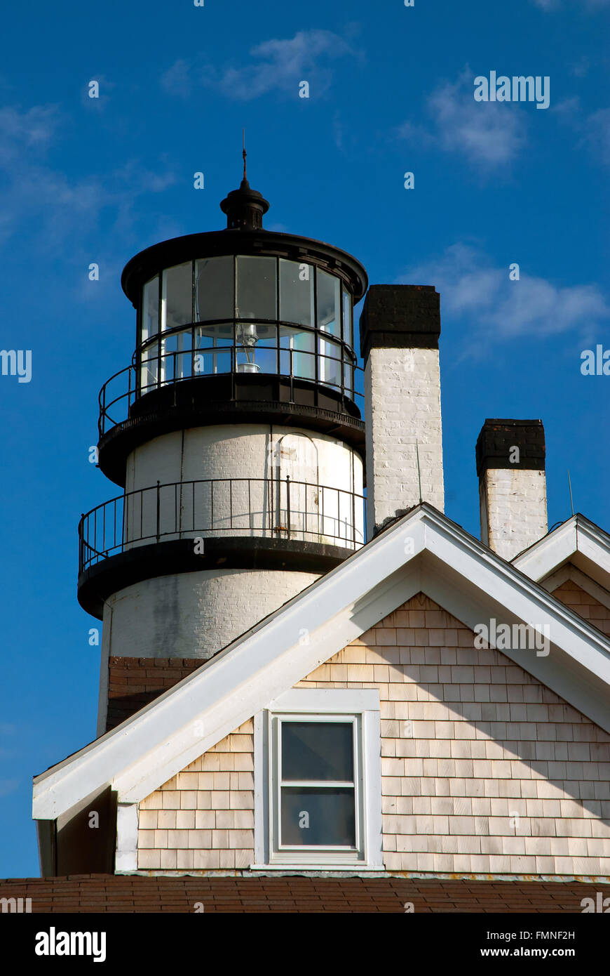 Cape Cod Lighthouse offre visite alla torre durante la stagione estiva. È il più antico e il più alto sul faro di Cape Cod. Foto Stock