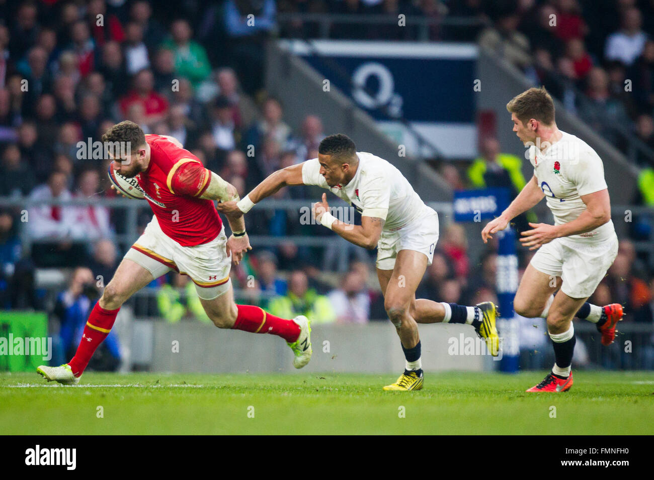 Twickenham, Londra, Regno Unito. Xii Mar, 2016. RBS 6 Nazioni campionati. Tra Inghilterra e Galles. Credito: Azione Sport Plus/Alamy Live News Foto Stock