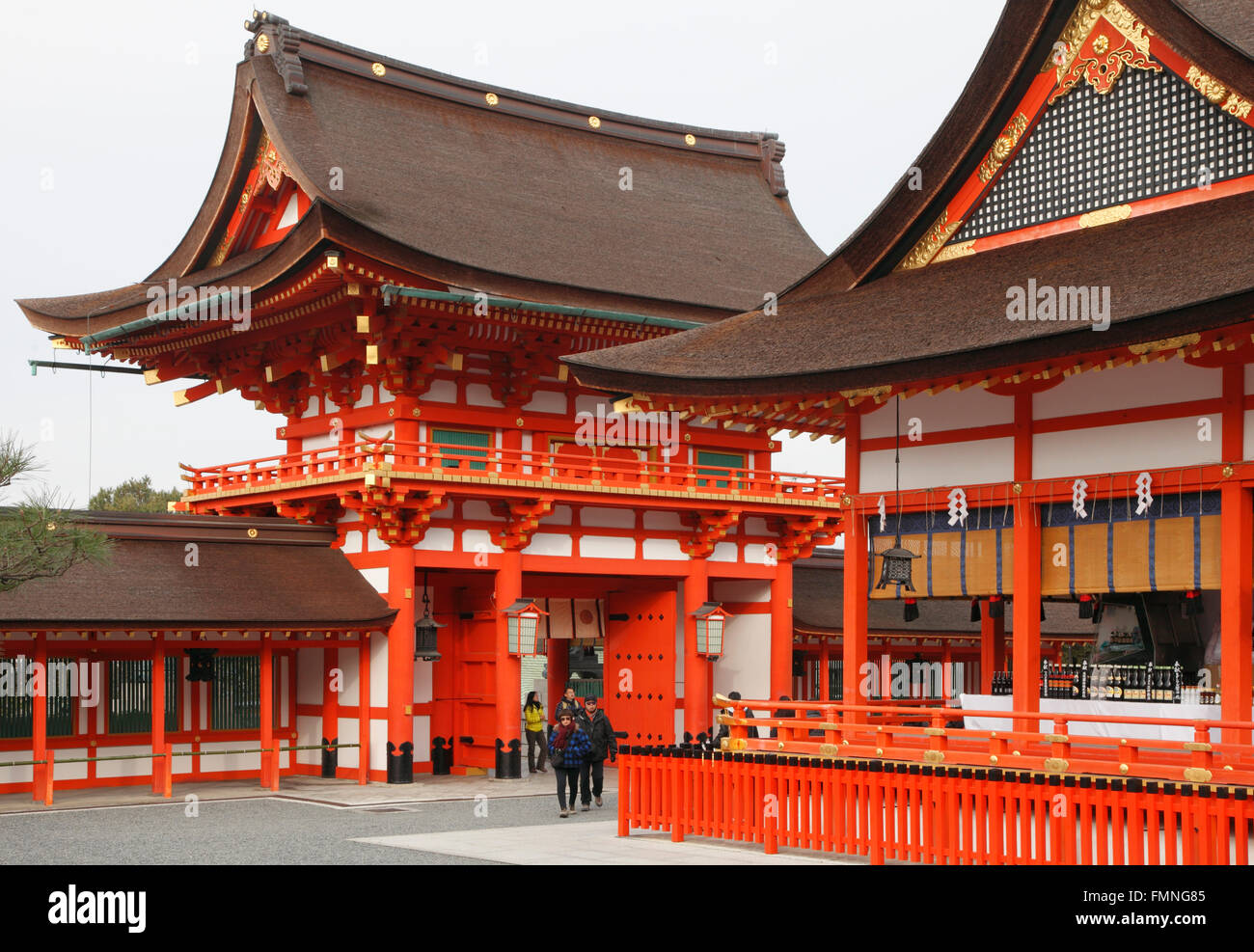 Il Giappone; Kyoto; Fushimi Inari Taisha, Foto Stock