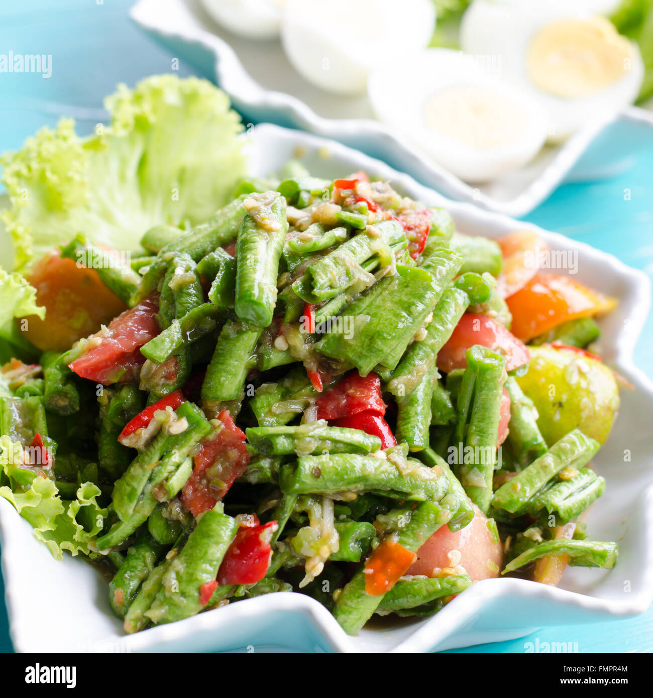 Insalata di fagioli lunghi Foto Stock