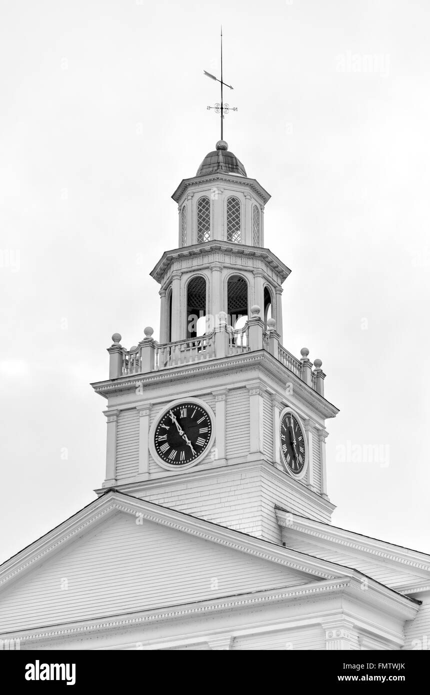 La prima chiesa della congregazione è attiva una chiesa congregazionale a Woodstock, Vermont. L'edificio originale è stato costruito Foto Stock