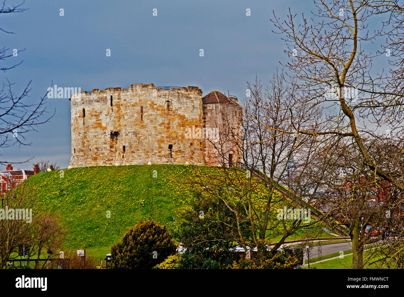 Clifford Tower, York Foto Stock