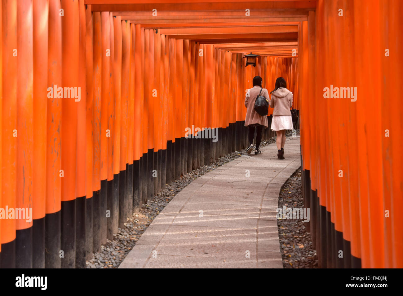 Fushimi Inari Taisha a Kyoto, Giappone Foto Stock