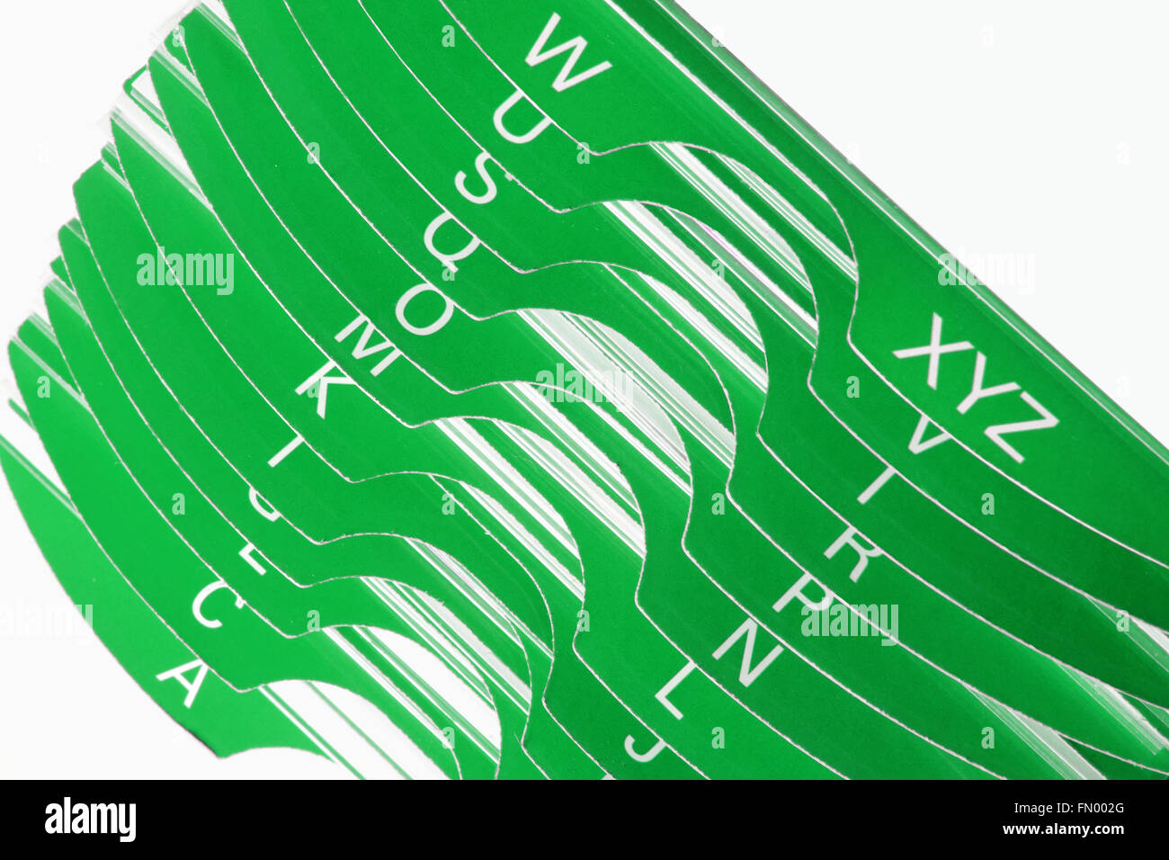 Nome titolare della carta Foto Stock