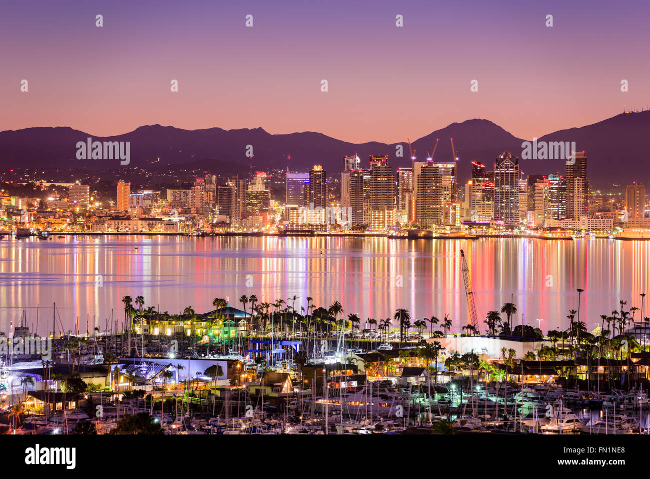 San Diego, California, Stati Uniti d'America cityscape. Foto Stock