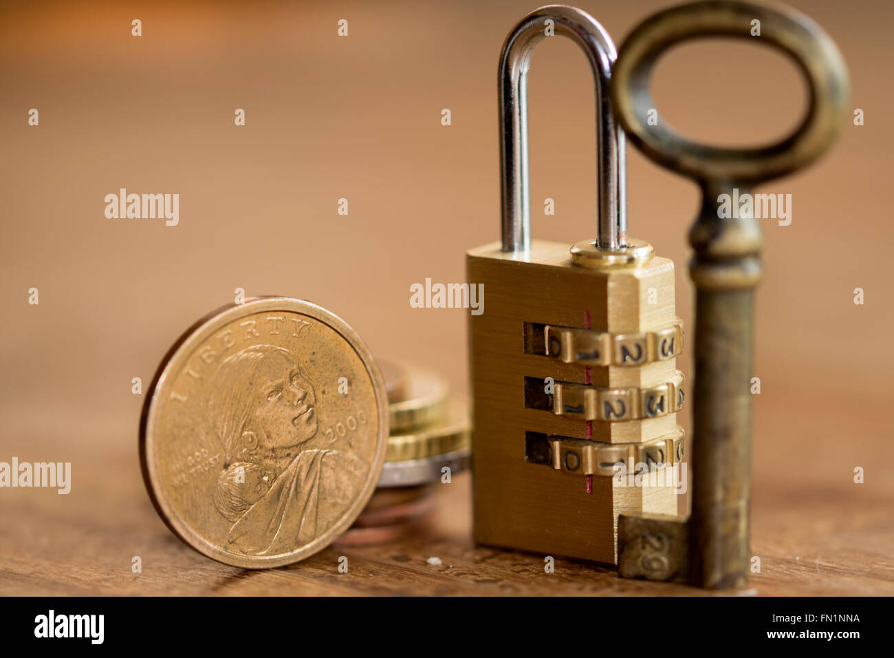 Il concetto di business la ricchezza e la chiave del successo per la sua Foto Stock