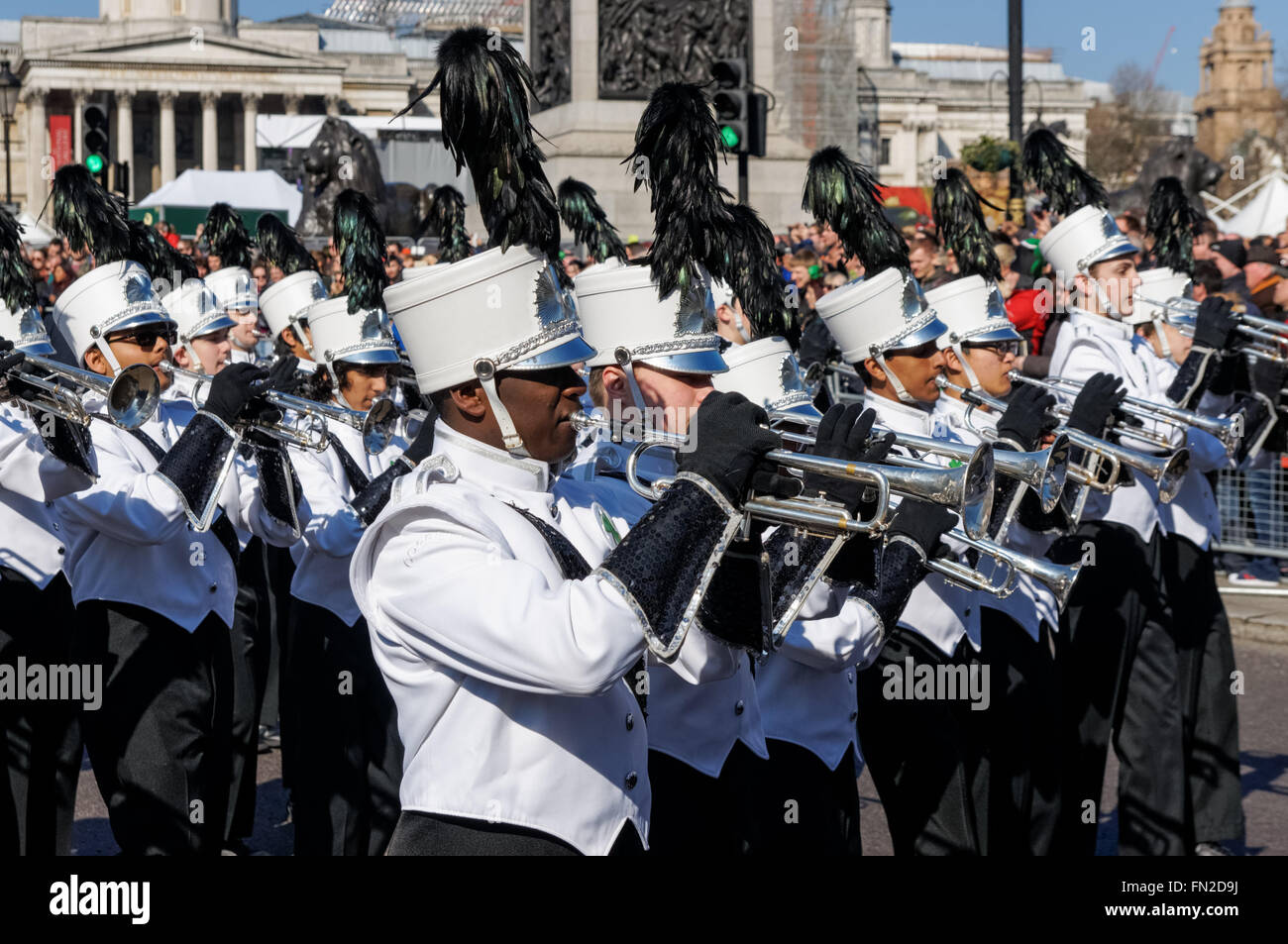 Il giorno di San Patrizio parata in London, England Regno Unito Regno Unito Foto Stock
