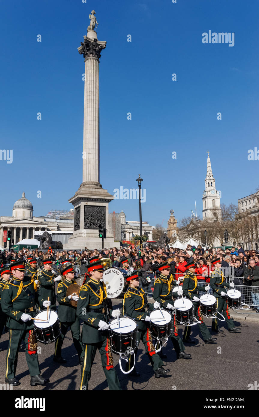 Il giorno di San Patrizio parata in London, England Regno Unito Regno Unito Foto Stock