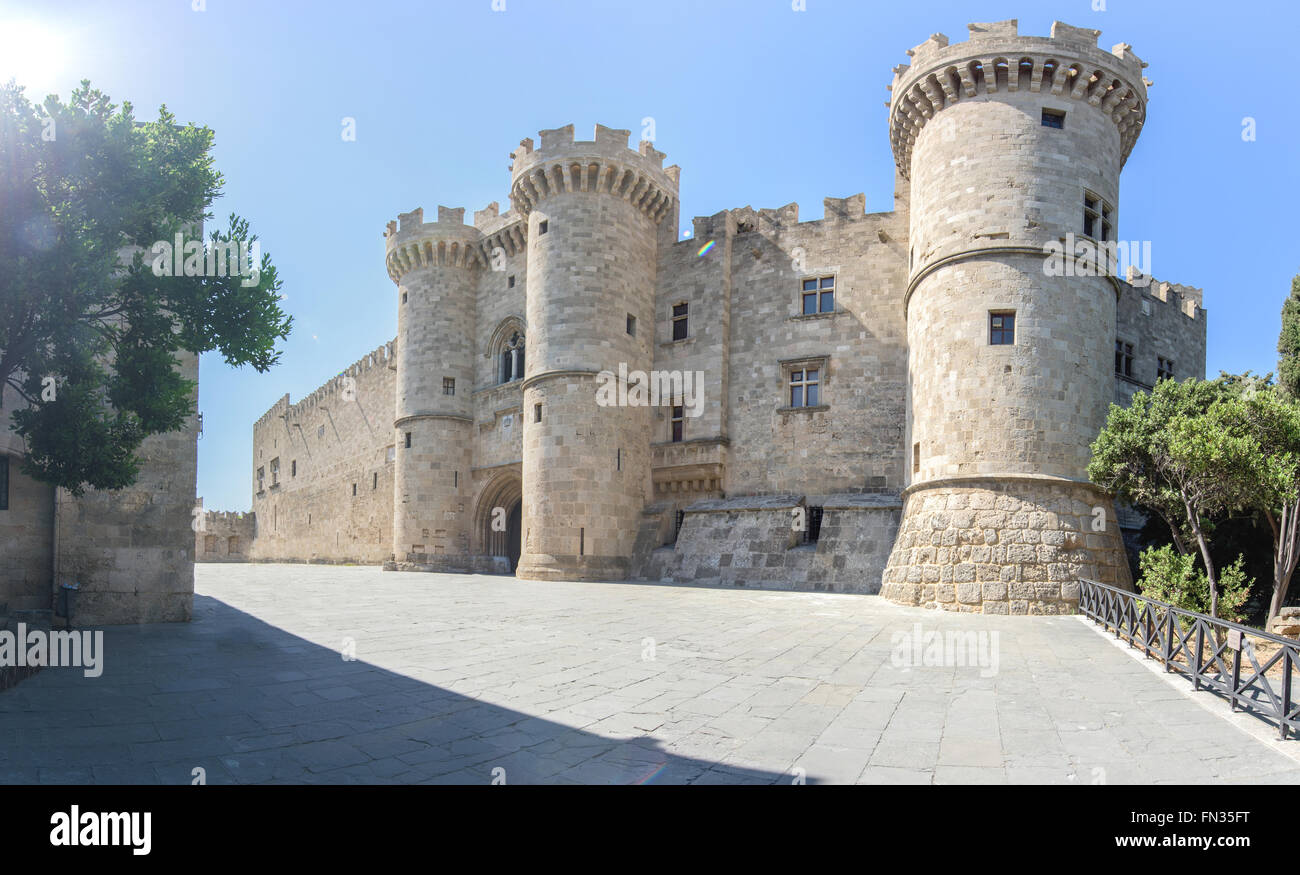 Il Palazzo del Gran Maestro dei Cavalieri di Rodi Foto Stock