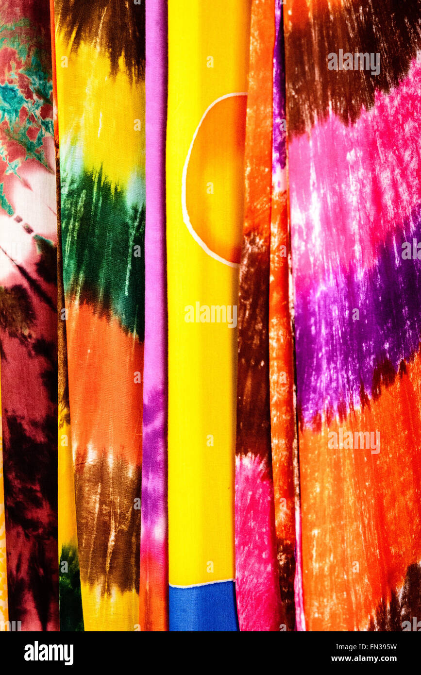 Sole tropicale abiti, Redcliffe Quay, St. John's, Antigua Foto Stock