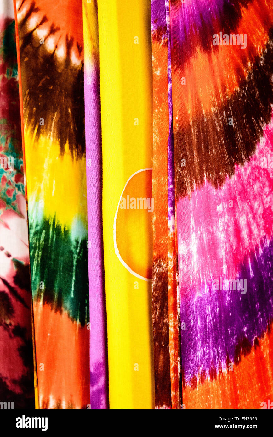 Sole tropicale abiti, Redcliffe Quay, St. John's, Antigua Foto Stock