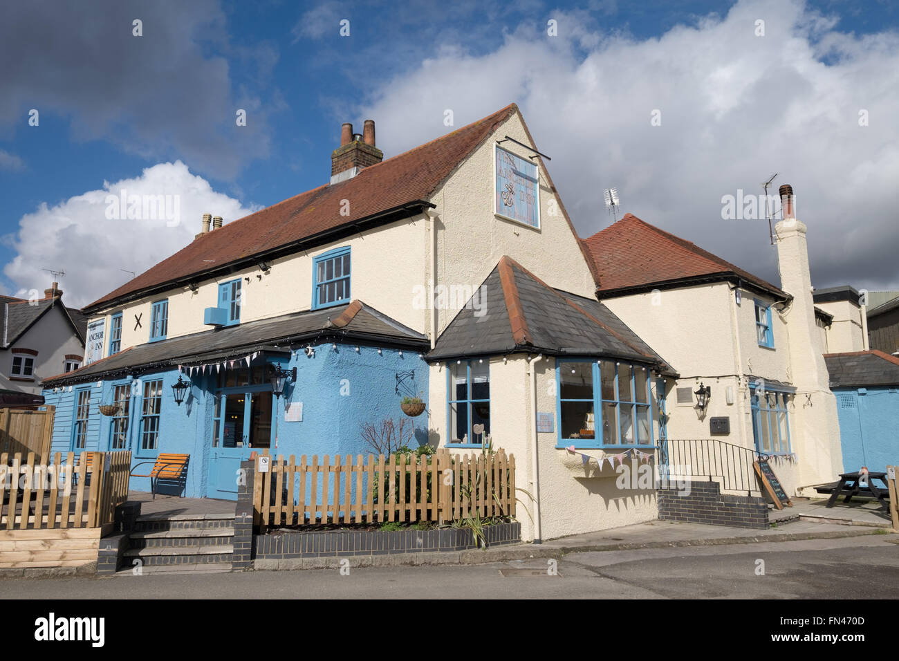 L'Anchor Inn pub di Eling, Totton, Hampshire, Regno Unito Foto Stock
