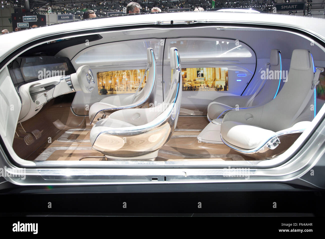 Mercedes-Benz F015 Auto autonoma Concept al Salone di Ginevra 2016 Foto Stock