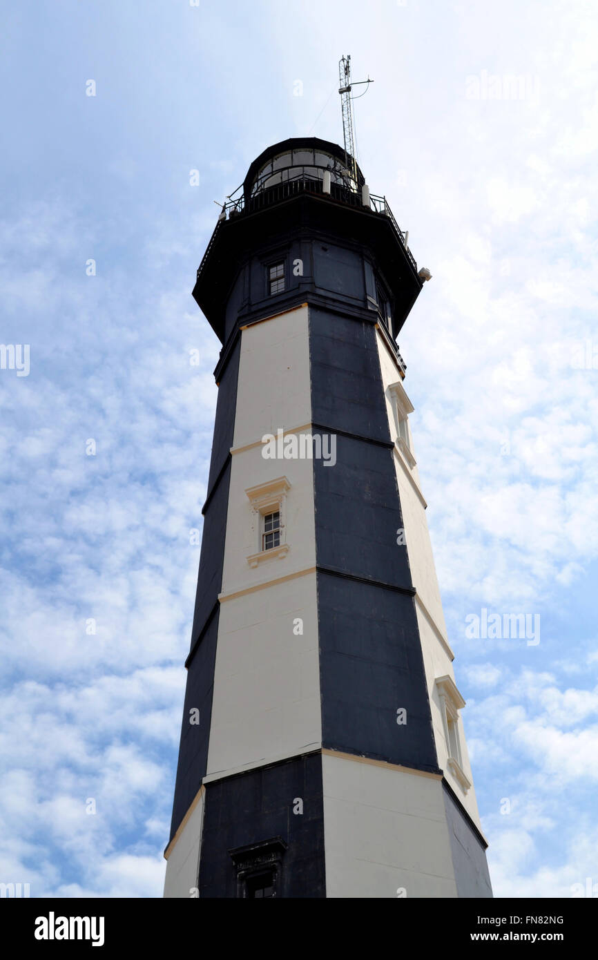 Nuovo Cape Henry Lighthouse, Virginia Foto Stock