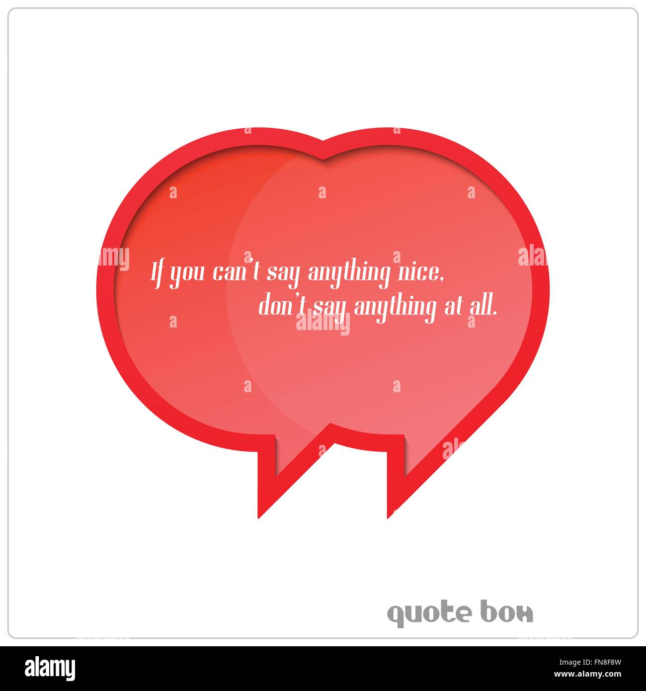 Le virgolette segno e la casella di testo isolato su sfondo bianco. vettore virgolette banner design. discorso bolla, abstract fr Illustrazione Vettoriale