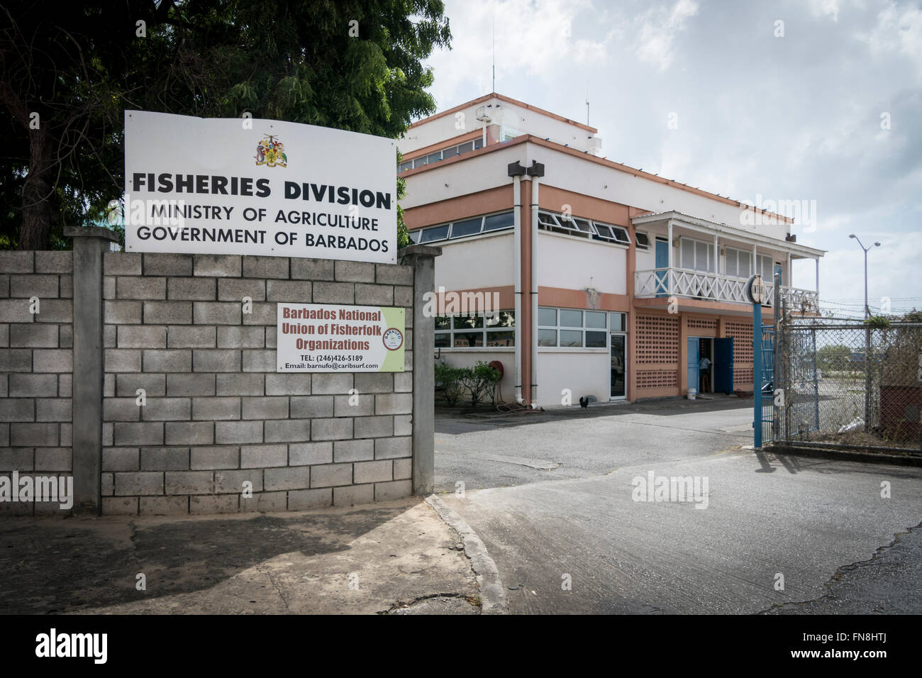 Ministero dell'agricoltura edificio, pesca, Divisione di Bridgetown, Barbados Foto Stock