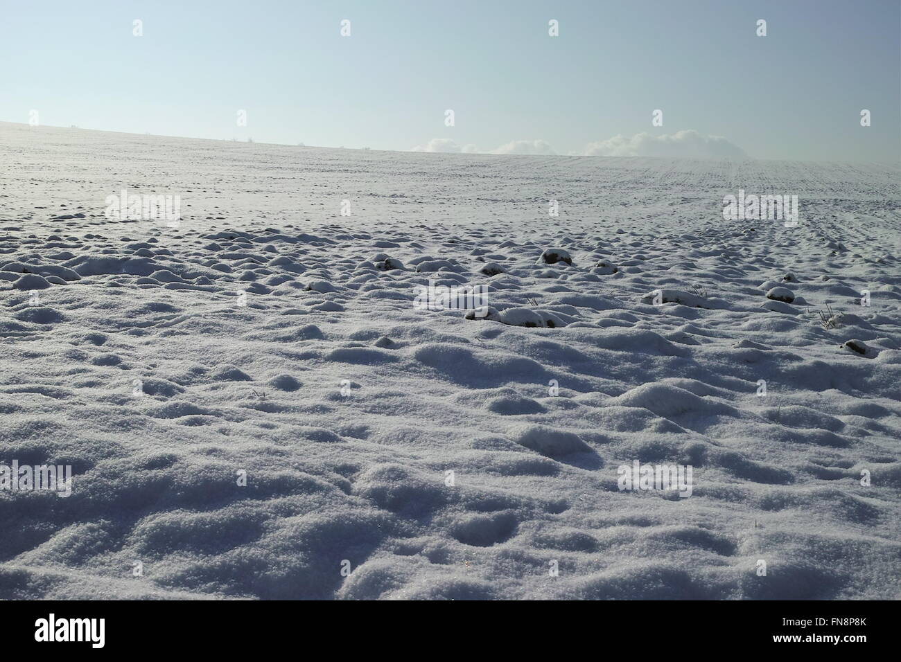 Nizza invernale terreno nevoso foto Foto Stock