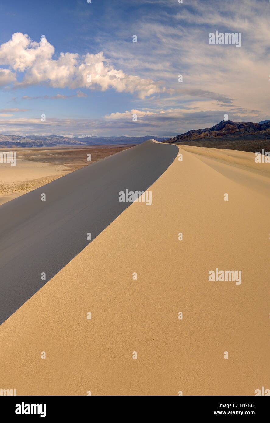 Eureka Sand Dunes, Death Valley National Park, California, Stati Uniti Foto Stock