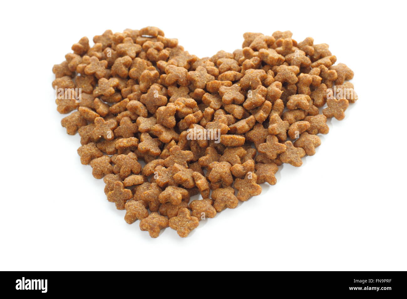 Cuore di alimento per animali domestici. Foto Stock