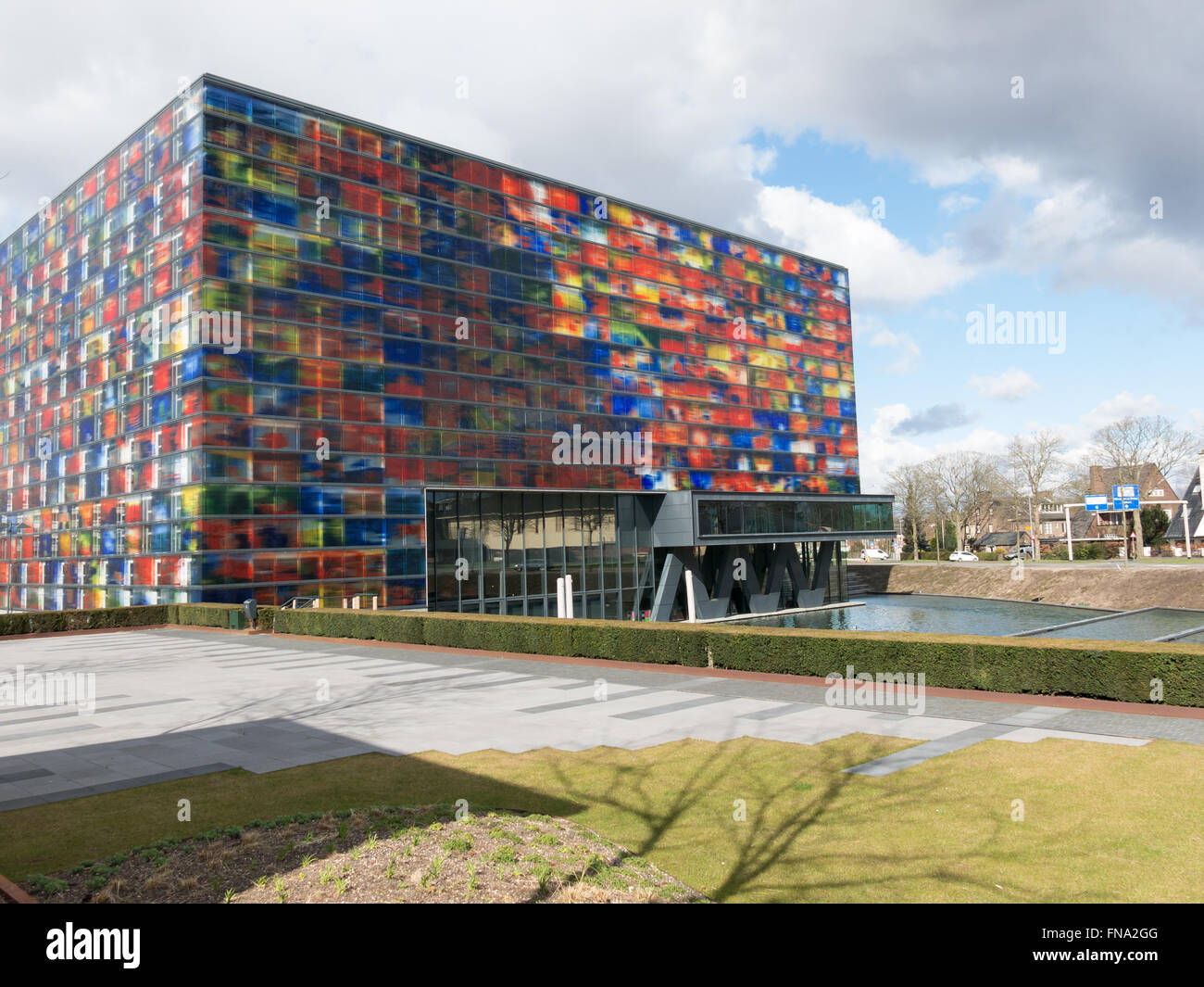 Suono e visione Institute, i media olandesi Museo su Media Park di Hilversum, Paesi Bassi Foto Stock