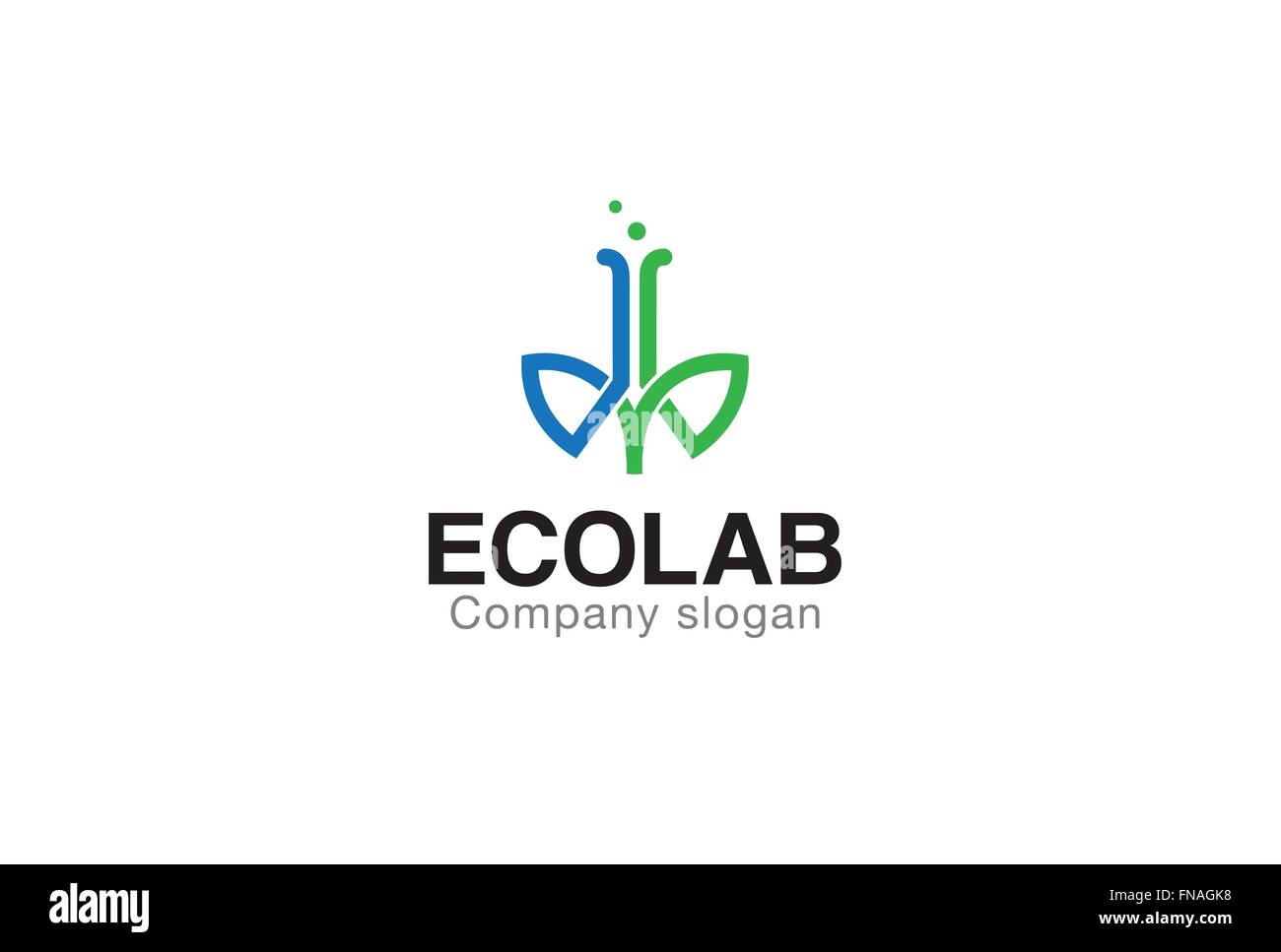 Eco lab Design Illustrazione Illustrazione Vettoriale