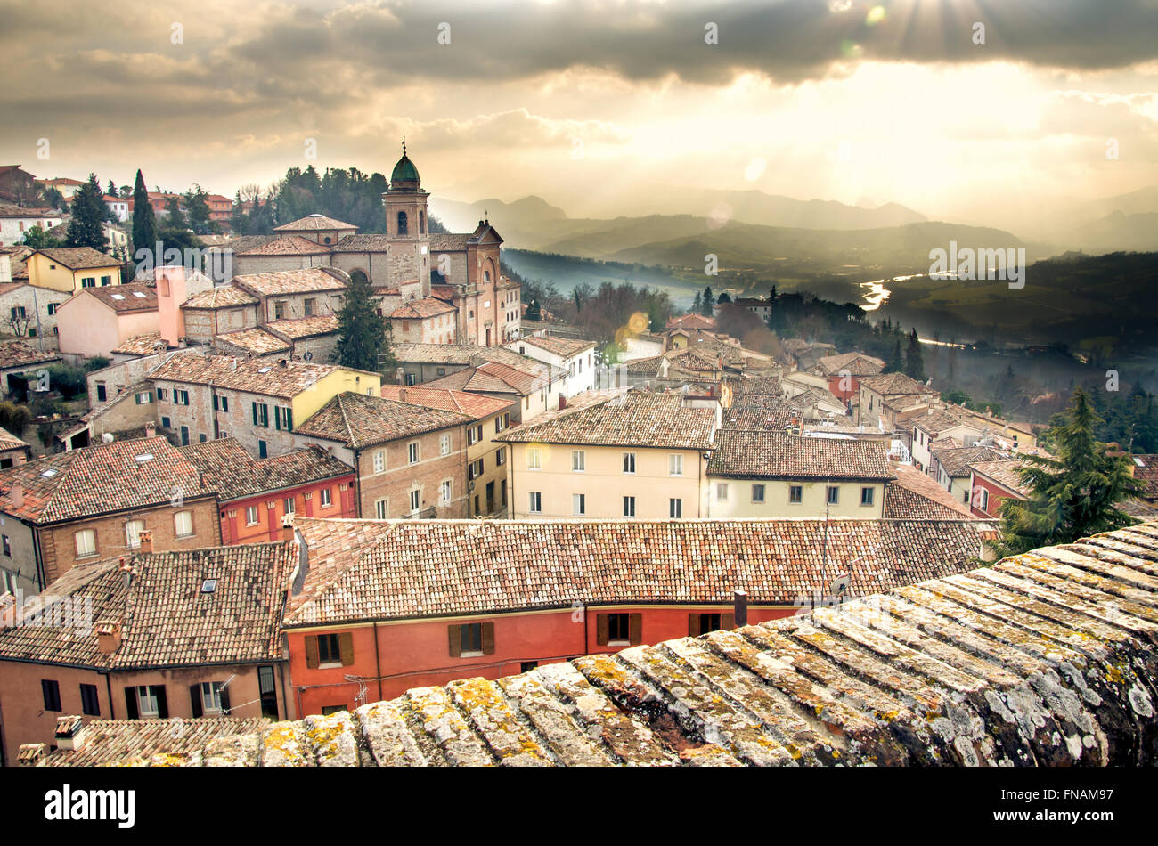 Comune di Verucchio - Rimini Foto Stock