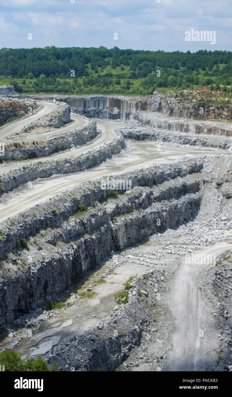 La Georgia miniera di granito Foto Stock