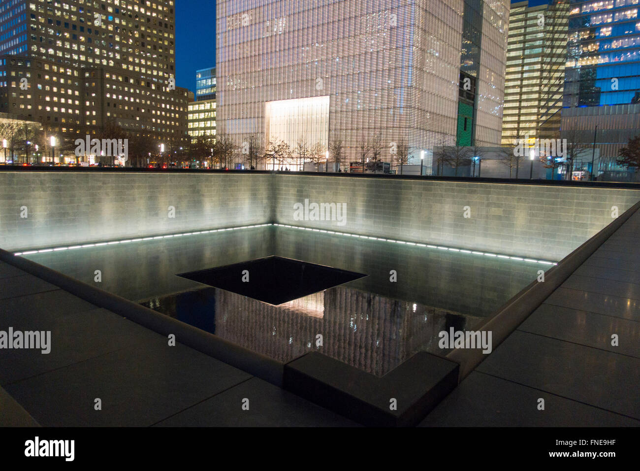 National September 11 Memorial e Museo NYC Foto Stock