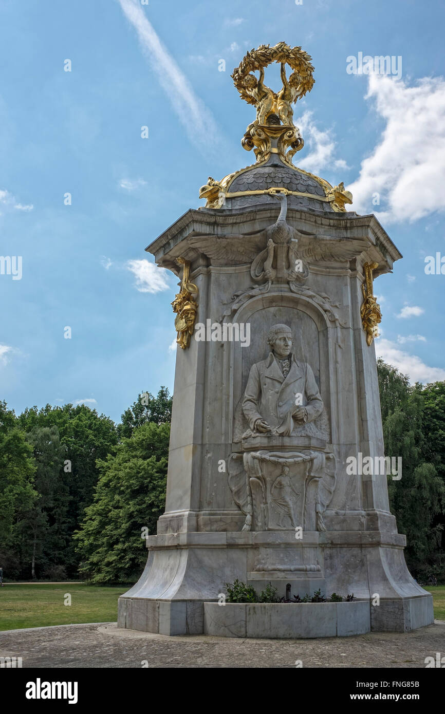 I musicisti "Beethoven Haydn Mozart' memorial dallo scultore Rudolf Siemering nel Tiergarten di Berlino Foto Stock