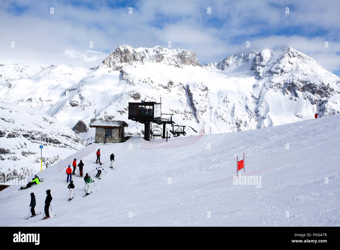 Tignes, Francia, Ski Resort Foto Stock