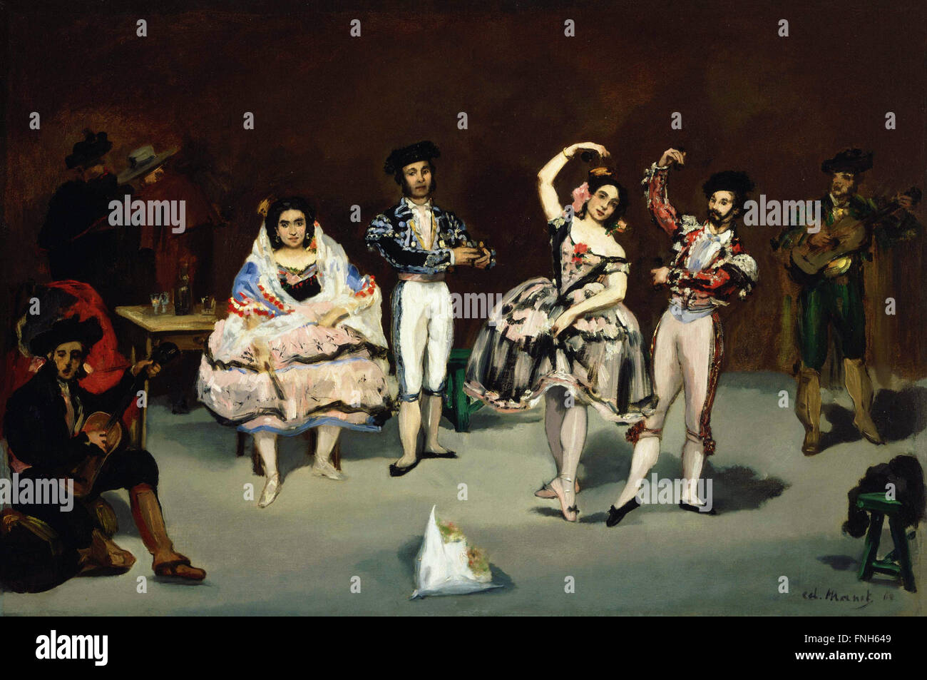 Edouard Manet - Balletto Spagnolo Foto Stock