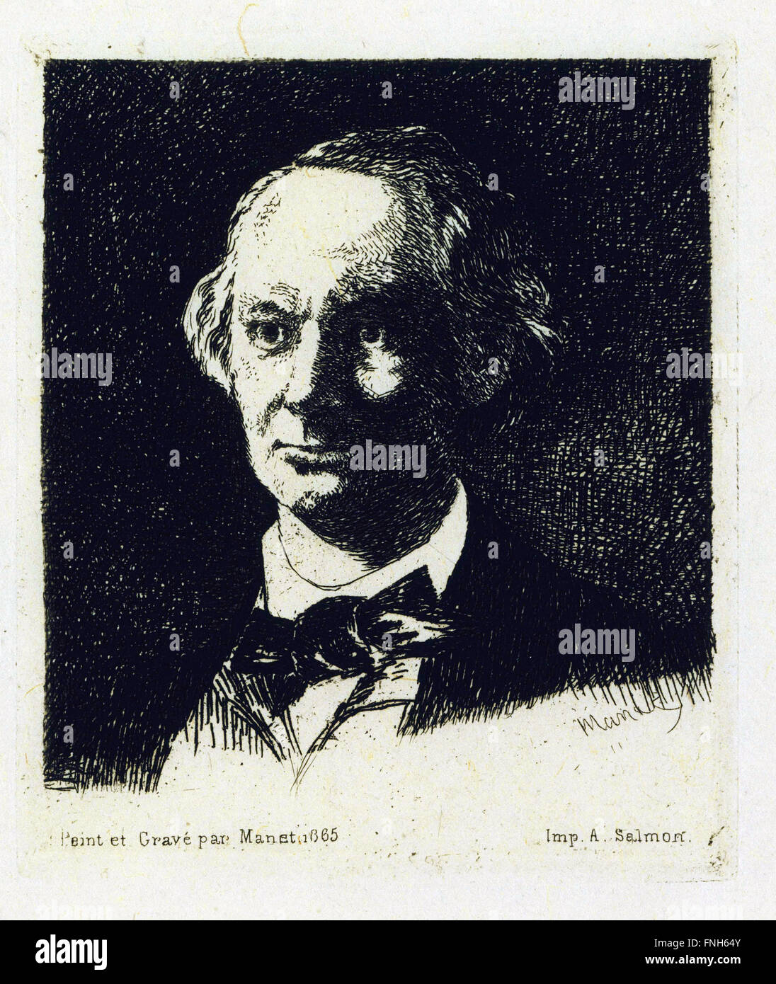 Edouard Manet - Baudelaire Foto Stock