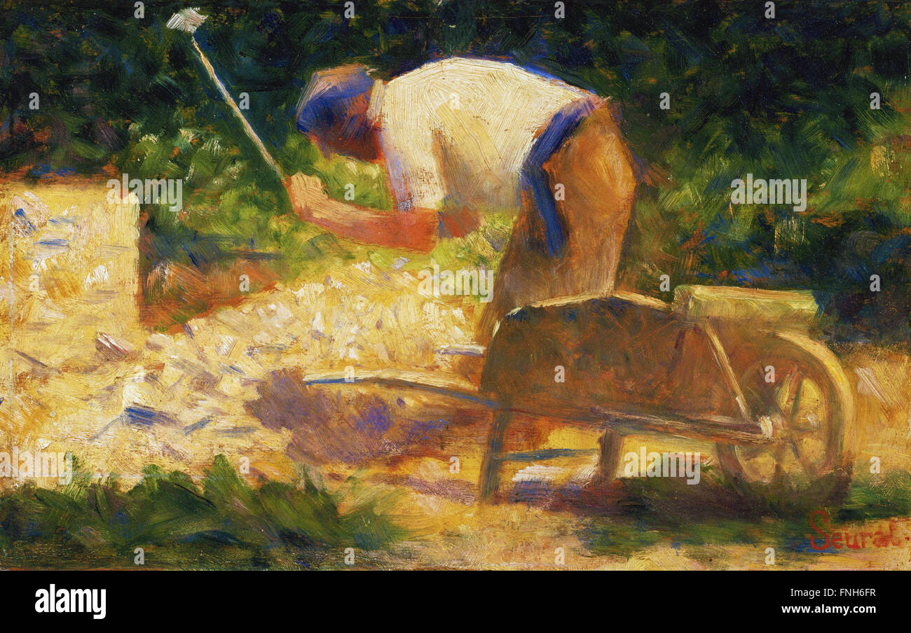 Georges-Pierre Seurat - il martello di pietra Foto Stock
