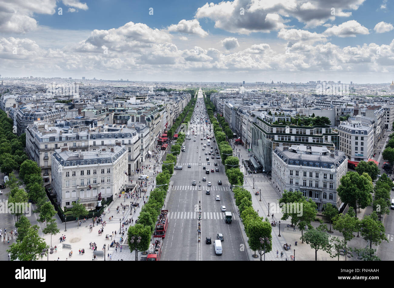 Champs Elysees Parigi Francia luglio 2013 Foto Stock