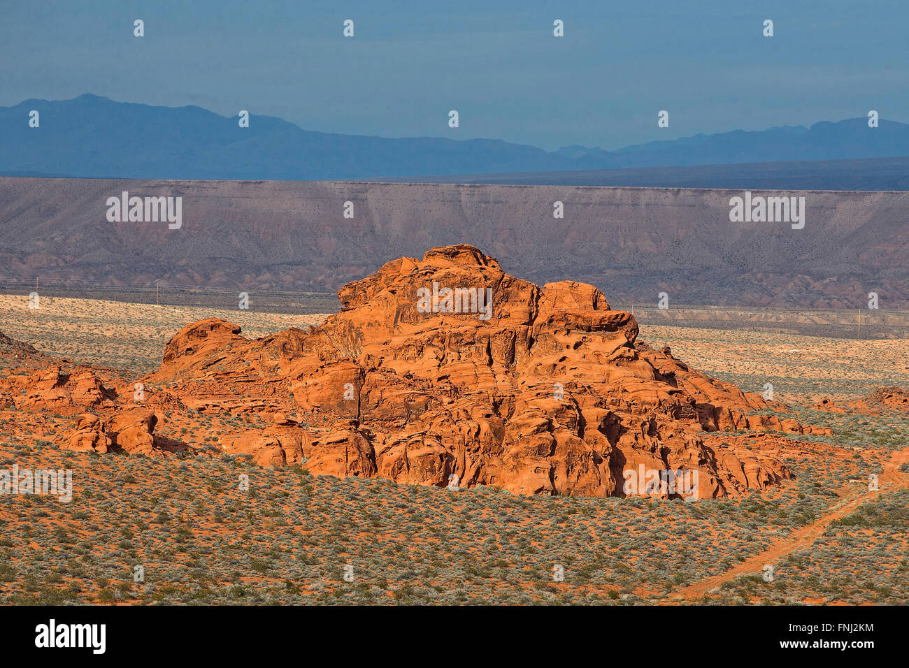 La Valle del Fuoco del parco statale, Nevada, Stati Uniti d'America Foto Stock