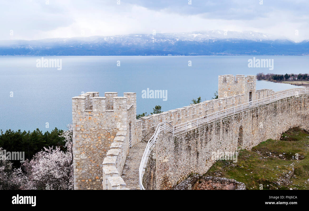 Tsar Samuel della fortezza a Ohrid Macedonia Foto Stock