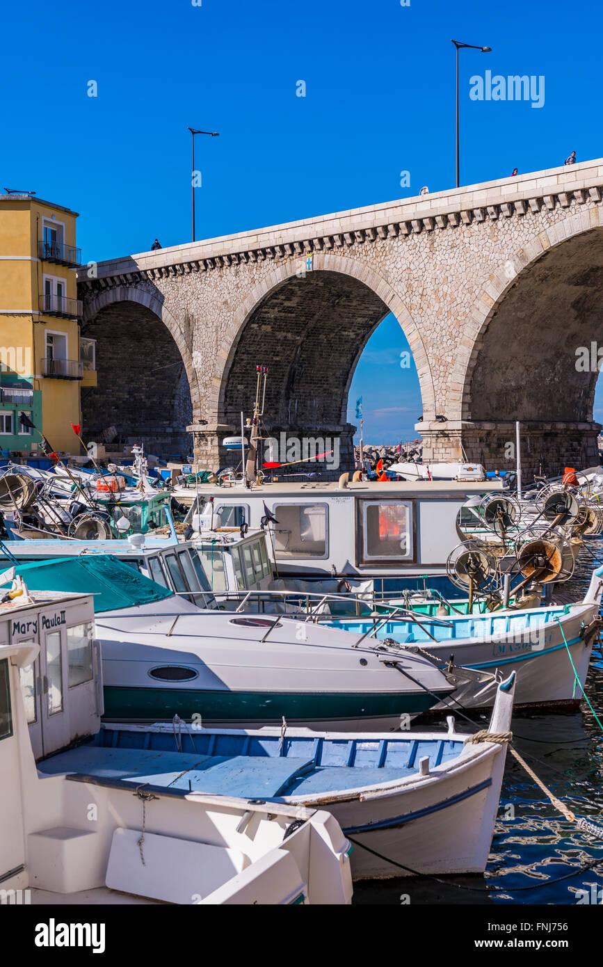 Marsiglia VALLON DES AUFFES, Bouches du Rhone 13 PACA Francia Europa // Il distretto di Vallon des auffes in Marseille Bouches du Foto Stock