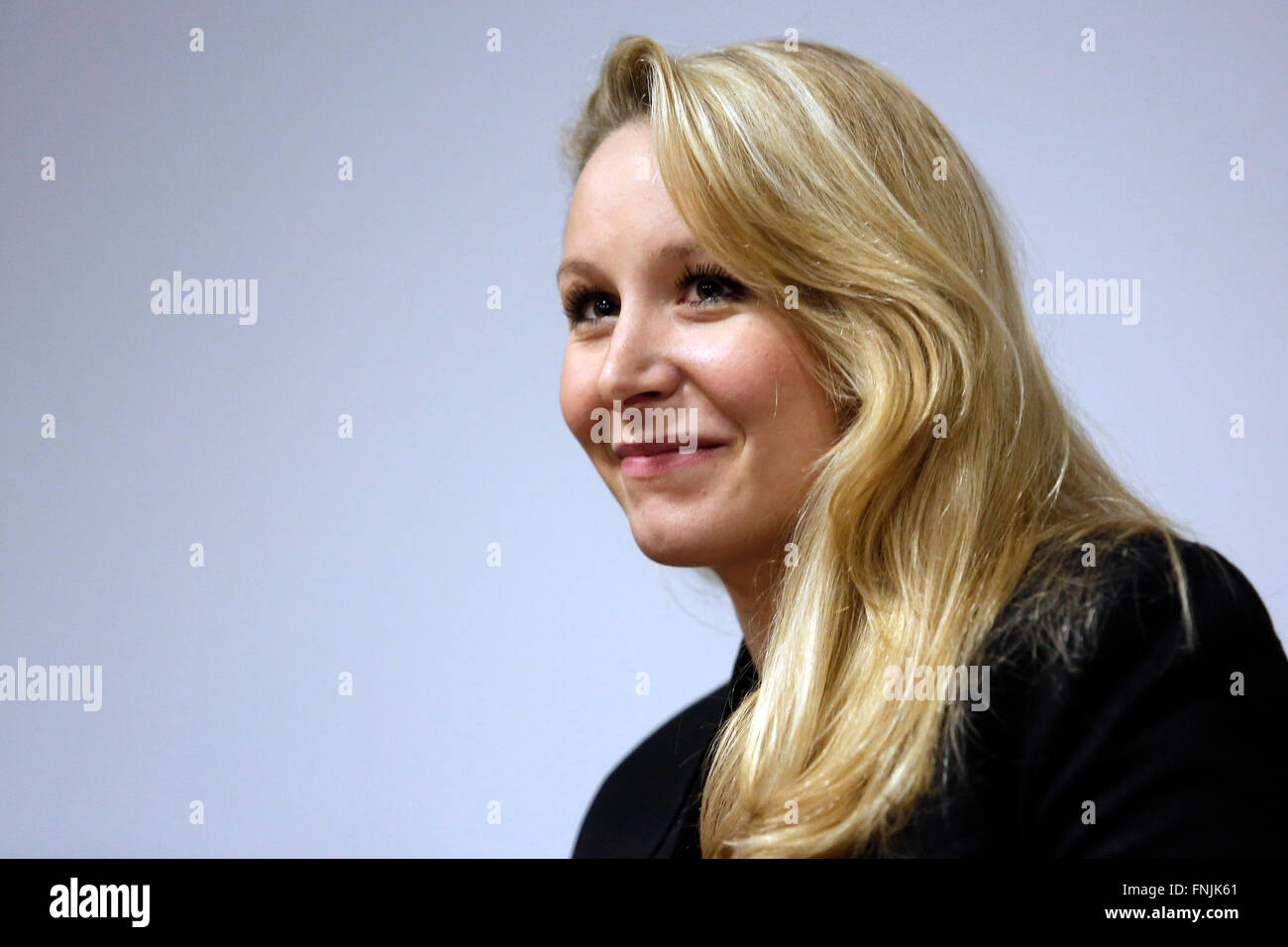 Marion Marchal-Le Pen Roma 15-03-2016 Convegno "L'Europa delle mille Patrie'. Convenzione "l'Europa delle mille patrie' Photo Samantha Zucchi Insidefoto Foto Stock