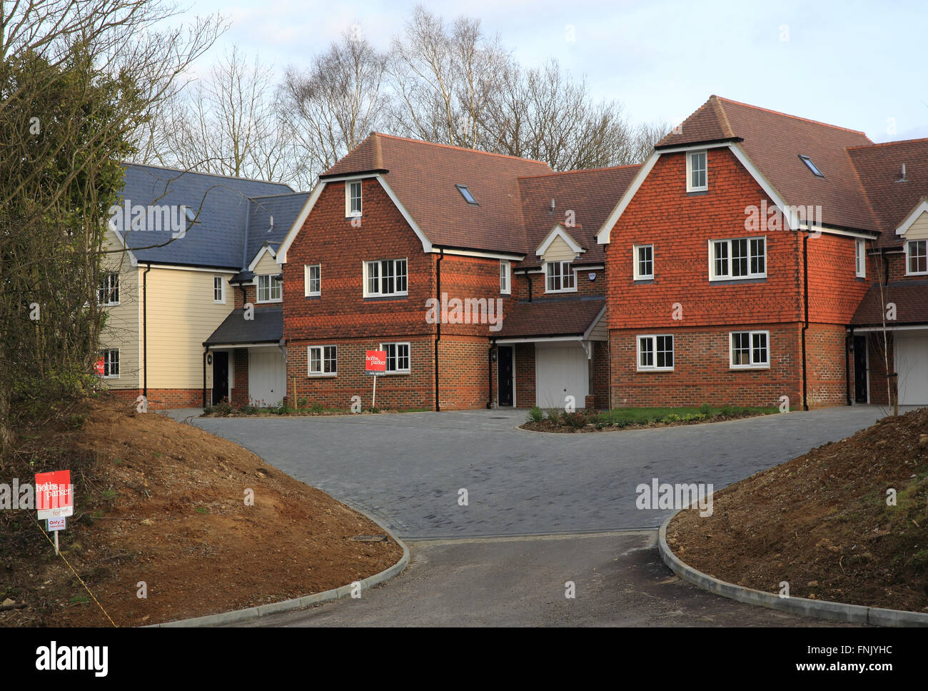 Nuova costruzione di case nel Kent, England, Regno Unito Foto Stock