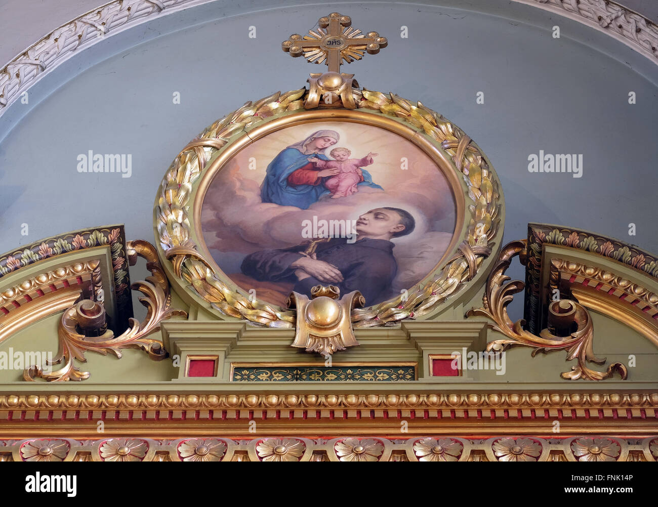 San Luigi Gonzaga altare nella Basilica del Sacro Cuore di Gesù a
