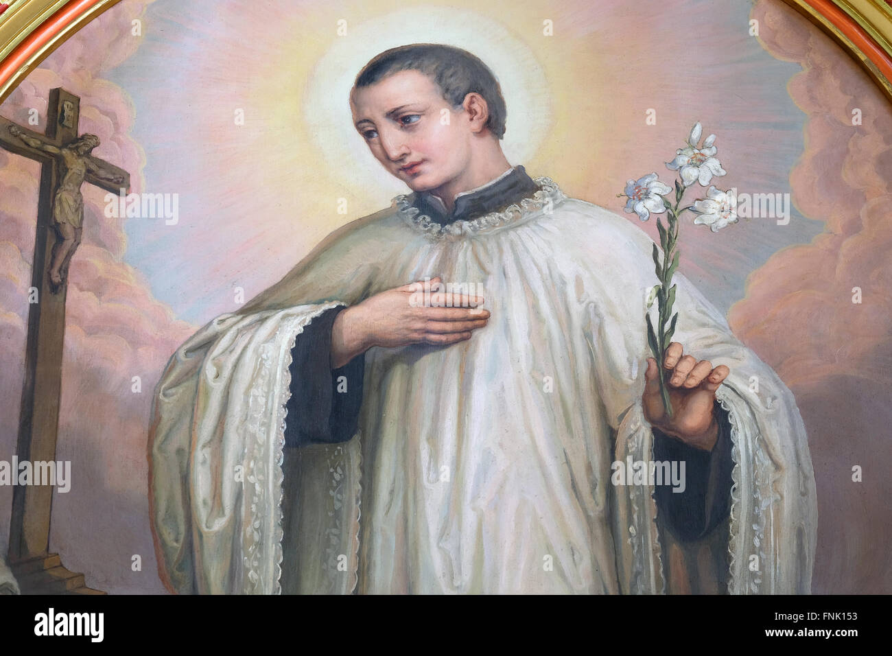 San Luigi Gonzaga altare nella Basilica del Sacro Cuore di Gesù a
