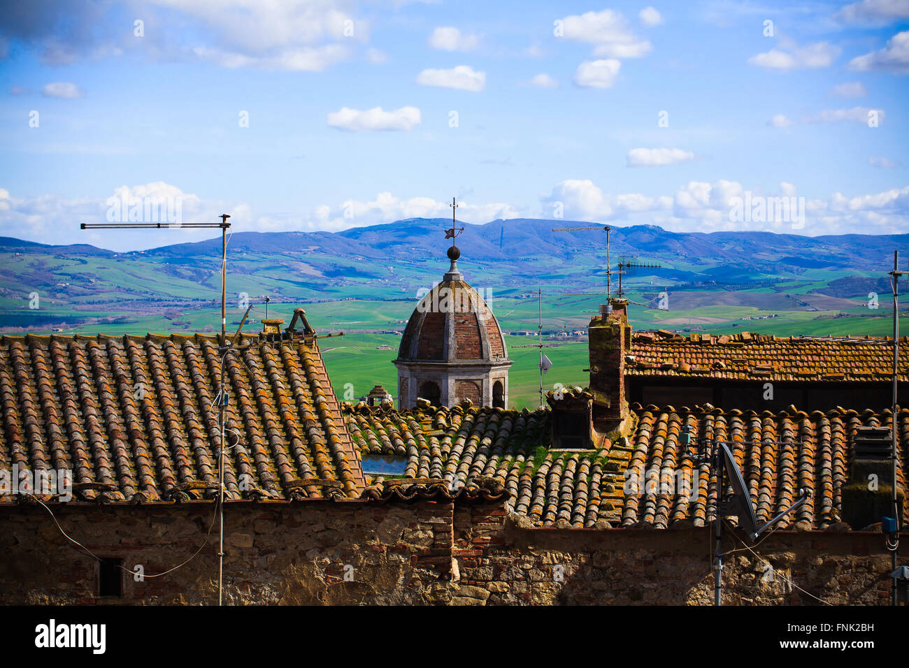 Italia Toscana Val d'Orcia Castiglione d'Orcia Foto Stock