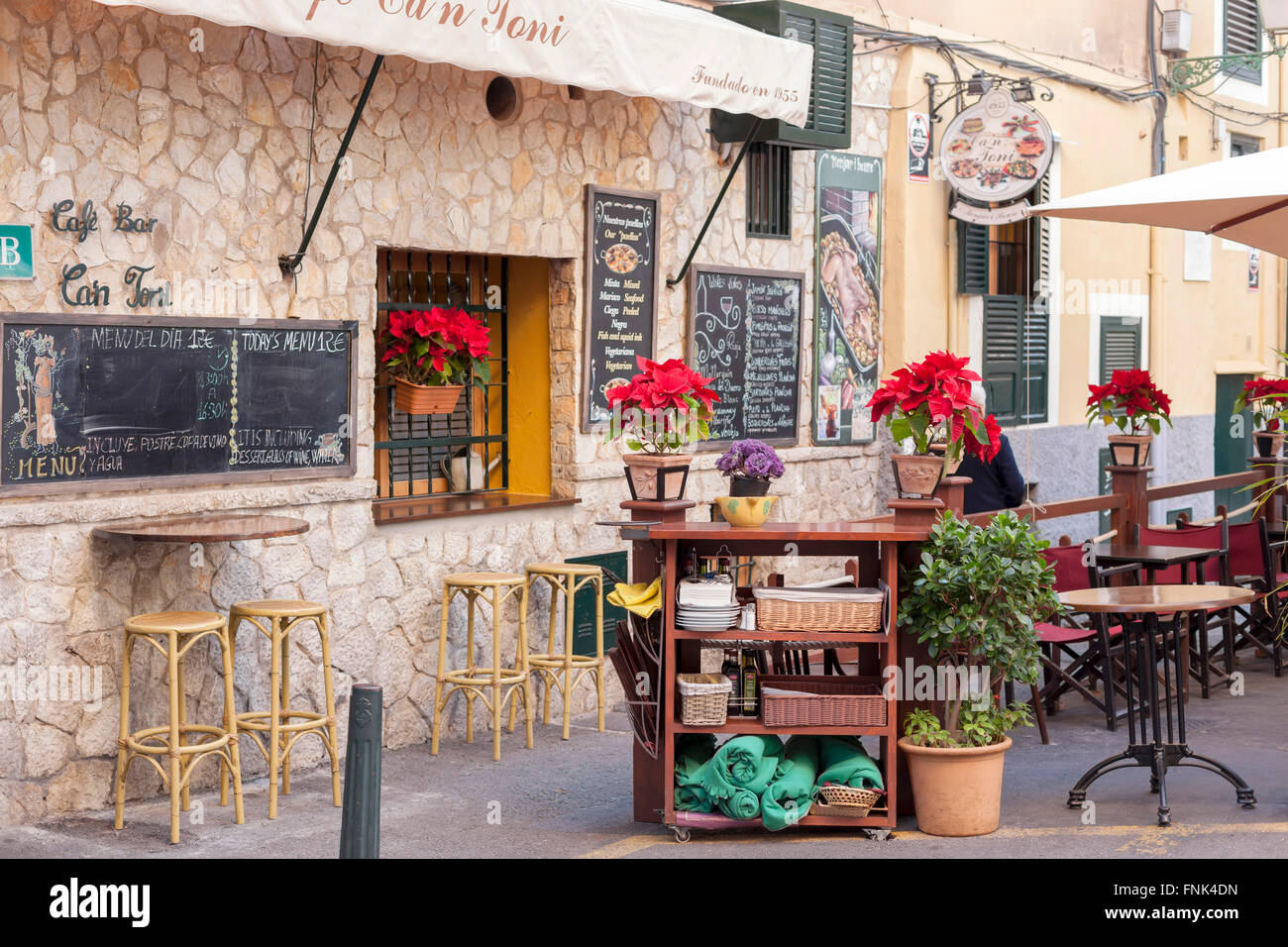 Segno strada nome città parola palma Foto Stock