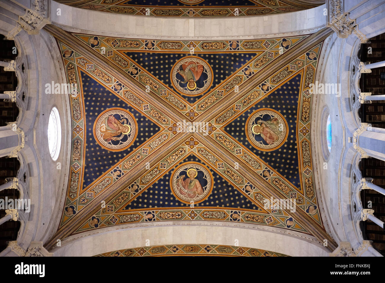 Affresco sul soffitto della Cattedrale di San Martino a Lucca, Italia, il 06 giugno, 2015 Foto Stock