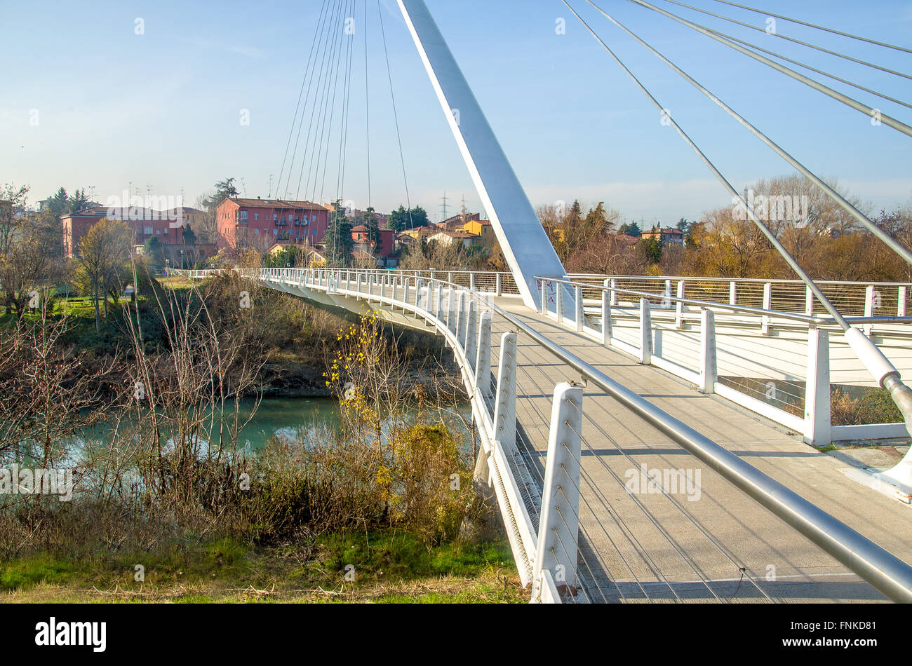 Il Footbridge di Casalecchio di Reno Foto Stock
