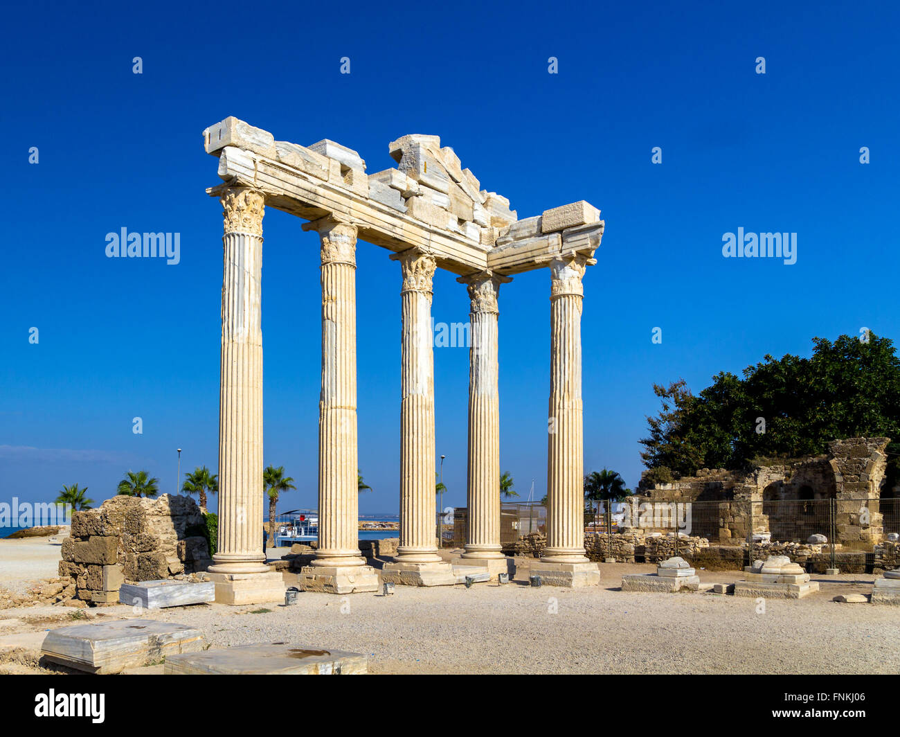 Tempio di Apollon, laterale, Turchia Foto Stock