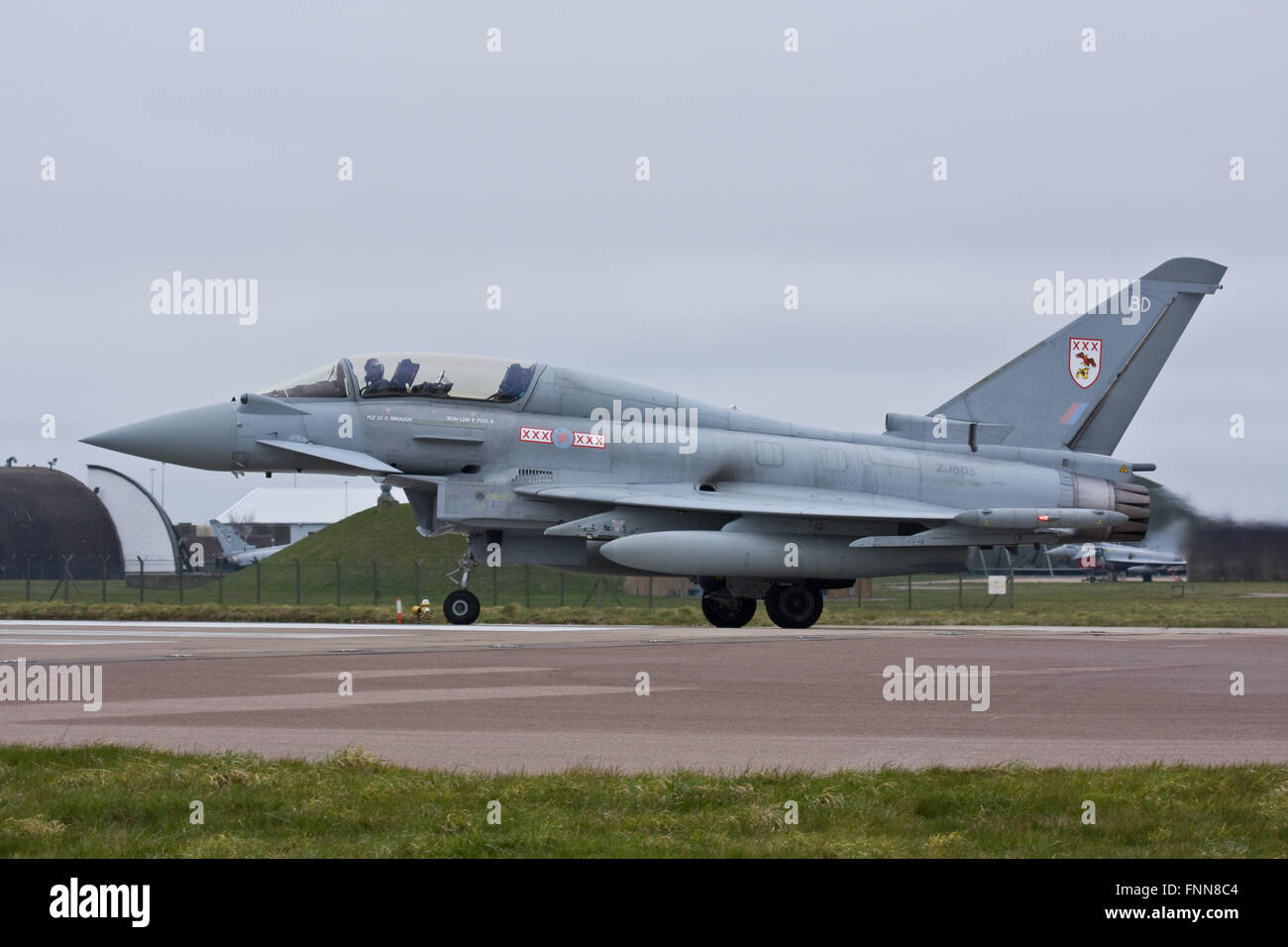 Typhoon ZJ805/BD No.29(R) Squadron, RAF Foto Stock