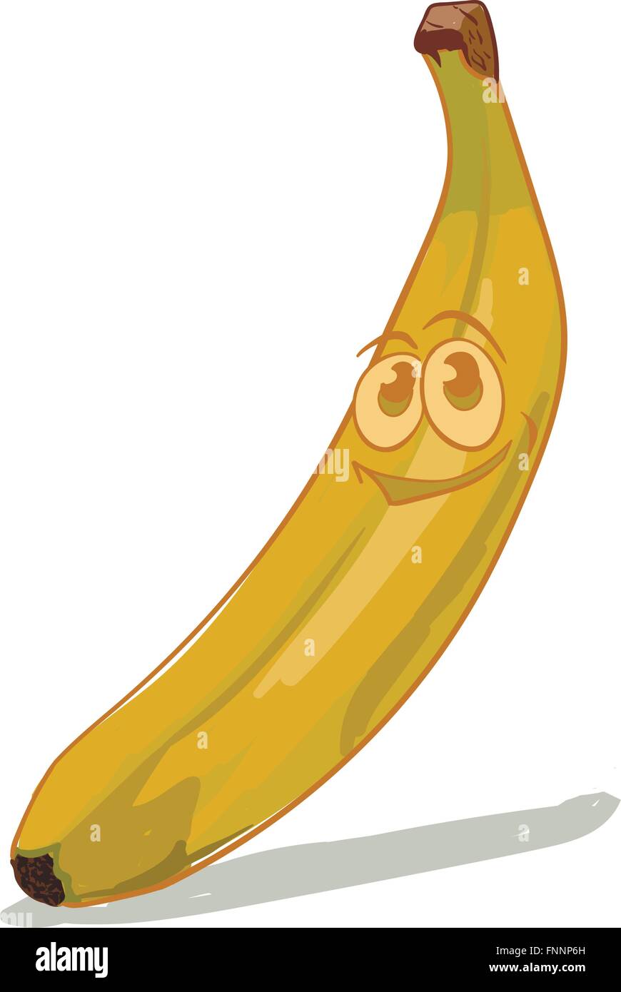 banana del fumetto Illustrazione Vettoriale