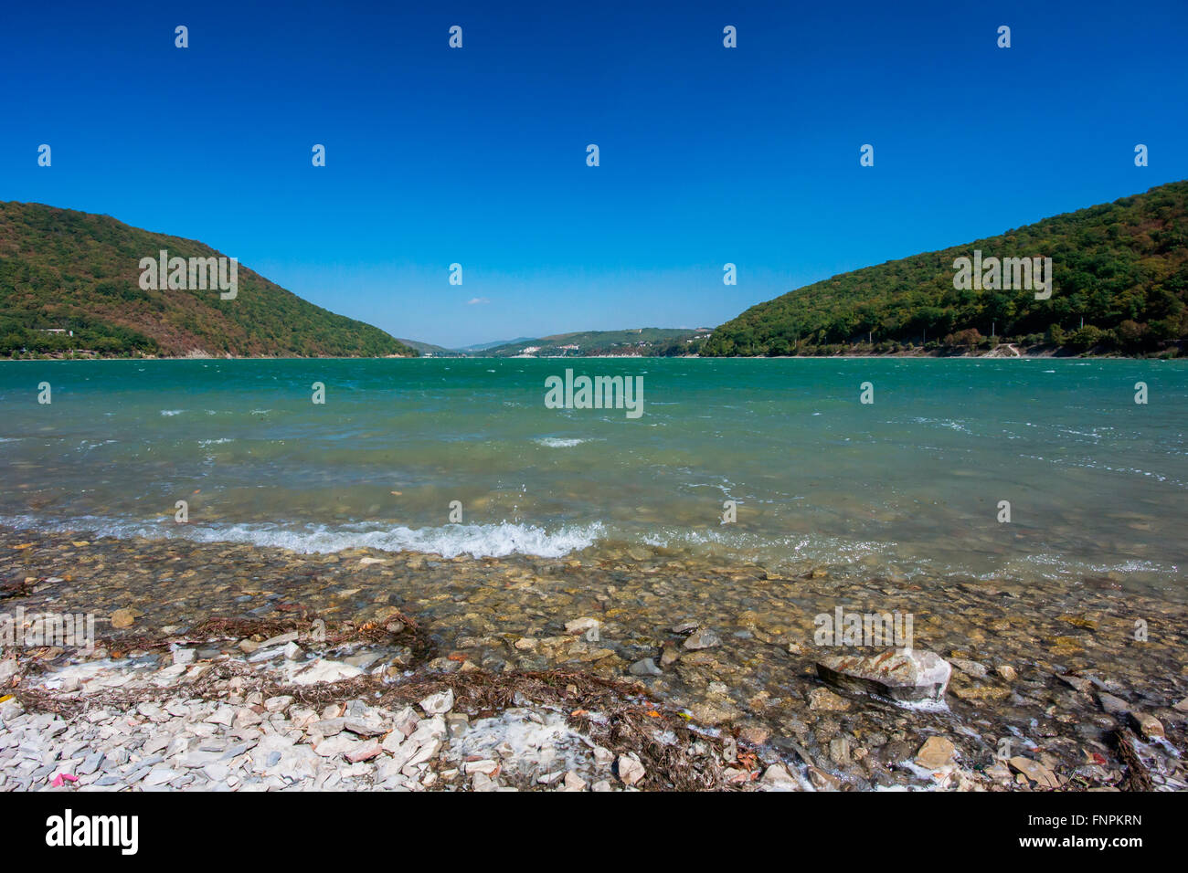 Il lago di Abrau. Regione Krasnodar. La Russia Foto Stock